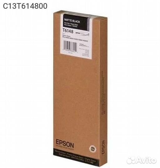 Картридж epson T6148 Струйный Матовый черный 220мл