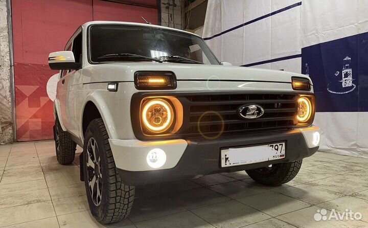 Нива niva 4x4 фары оптика перед тюнинг
