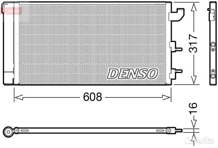 Радиатор кондиционера Fiat Panda