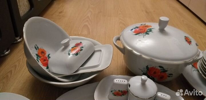 Набор столовой посуды.Сервиз гдр