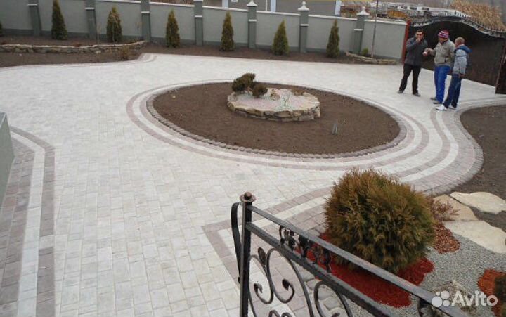 Укладка тротуарной плитки