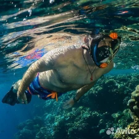 Маска для подводного плавания, снорклинга L/XL