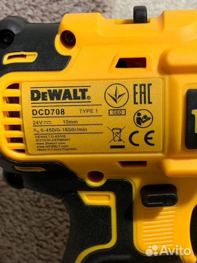 Дрель шуруповерт dewalt 24v