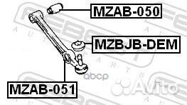 Сайлентблок задний переднего рычага mzab050 Febest