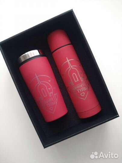 Новый набор: термос и термокружка 500 мл