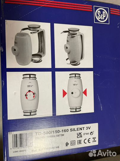 Вентилятор Soler & Palau TD500/150-160