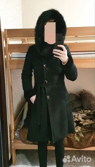 Дубленка натуральная женская 40 р (xs)