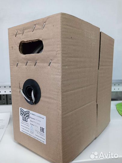 Кабель витая пара UTP 5e медь 2x2x0.50