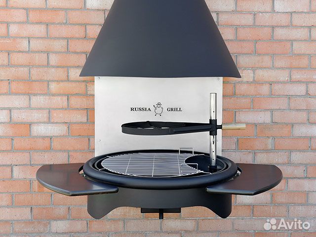 Гриль барбекю угольно-дровяной. Russia Grill