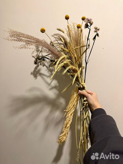 Композиция из сухоцветов/сухоцветы/декор/букеты