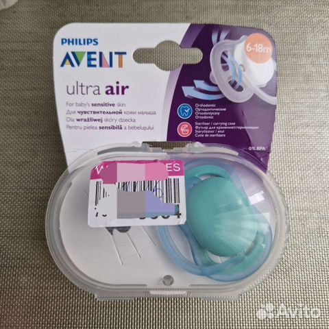 Новая пустышка Avent 6-18 мес