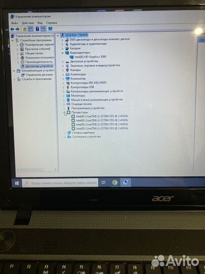Ноутбук Acer i3/4gb/120 для учебы, работы