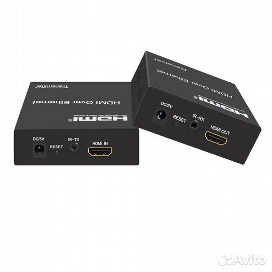Удлинитель hdmi по витой паре RJ45 Cat-5e/6 (до 12