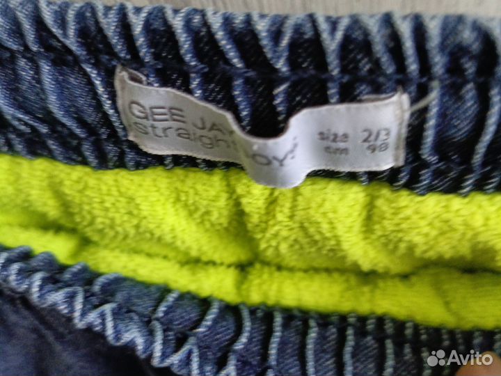 Джинсы с флисовой подкладкой на 2-3 года