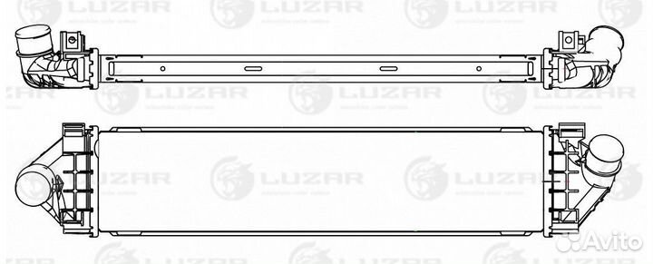 Интеркулер ford mondeo 07/kuga 08- 1.6TD/2.0TD/2.5