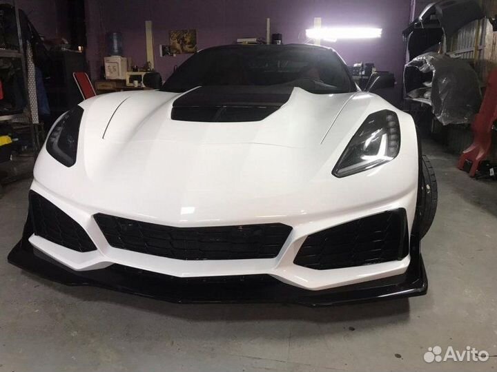 Бампер в стиле ZR1 Chevrolet Corvette