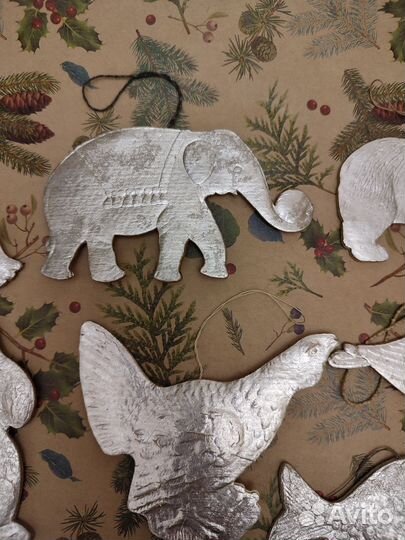 Елочные игрушки СССР картонаж