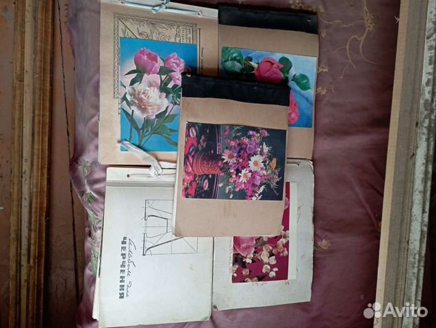 Коллекция открыток СССР цветы 880 шт