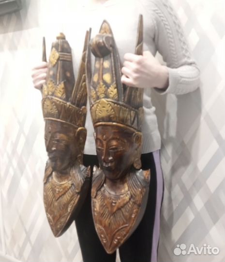 Настенные маски дерево