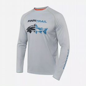 Лонгслив Finntrail Wave Fish 6611 Grey xxxl