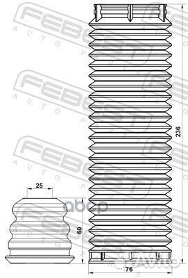 Пыльник переднего амортизатора с отбойником