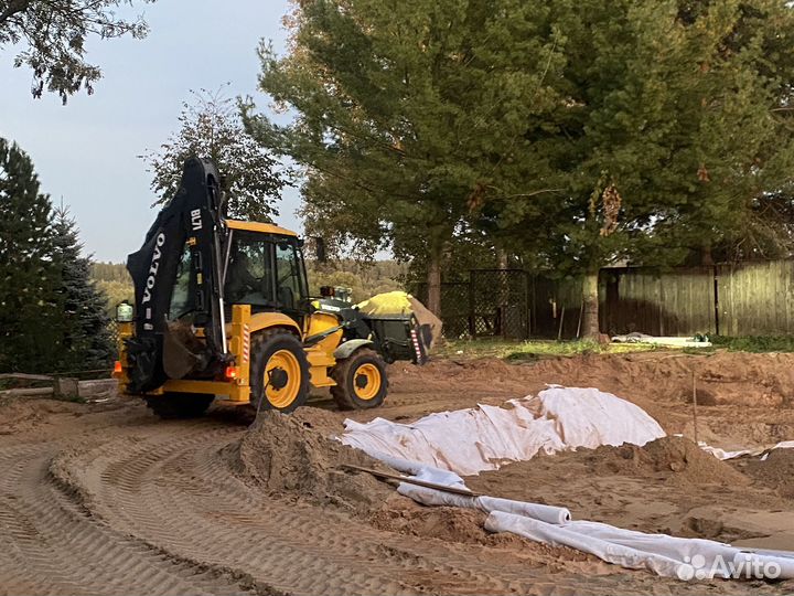 Услуги экскаватора погрузчика