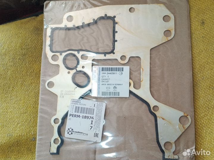 Прокладка масленого насоса GM 24405911 opel chevro