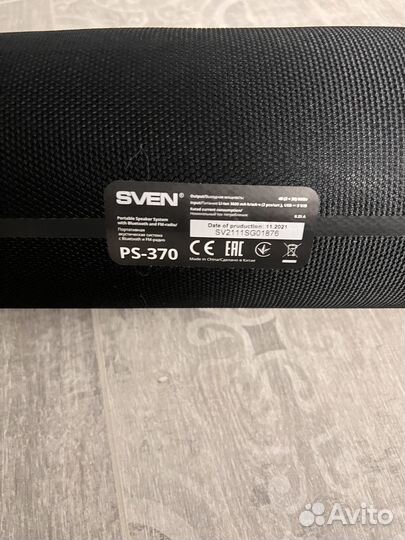 Портативная блютуз колонка Sven PS 370