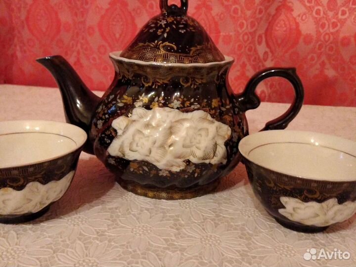 Заварочный чайник + 2 пиалы