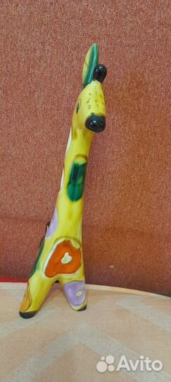 Статуэтка жирафа. Конаковский фаянс. СССР