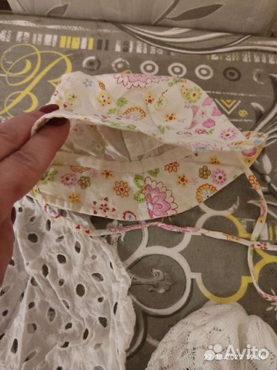 Головные уборы для девочек пакетом, от 0 до 1года