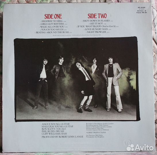 AC/DC Highway to Hell виниловая пластинка