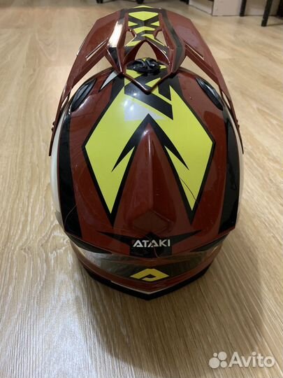 Мотоциклетный кроссовый шлем Ataki