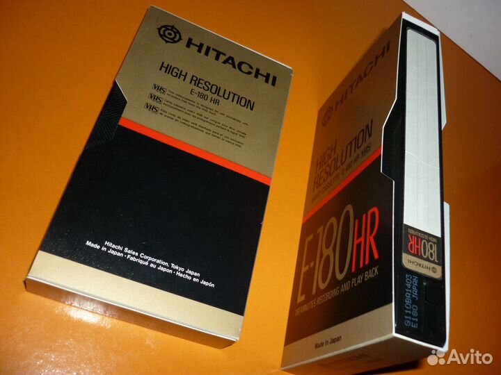 Hitachi E-180 HR (видео кассета) 2шт