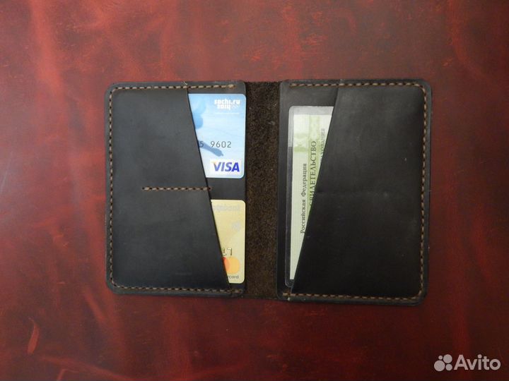 Обложка для документов из натуральной кожи