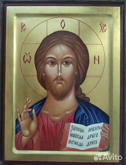 Икона Спаситель, Богородица рукописные