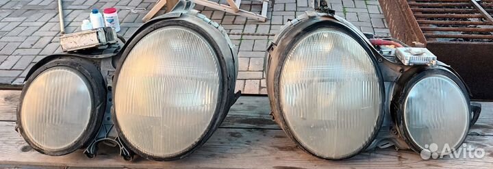 Фары на mercedes w210 рестайлинг