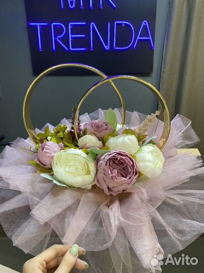 Свадебные украшения на машину