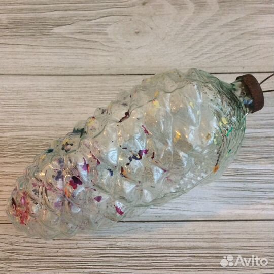 Ёлочная игрушка СССР, большая шишка