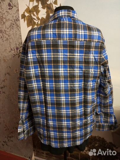 Фланелевая рубашка мужская 52-54 р