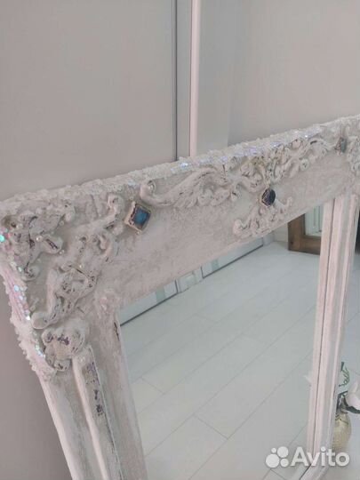 Зеркало в резной раме Шебби Шик