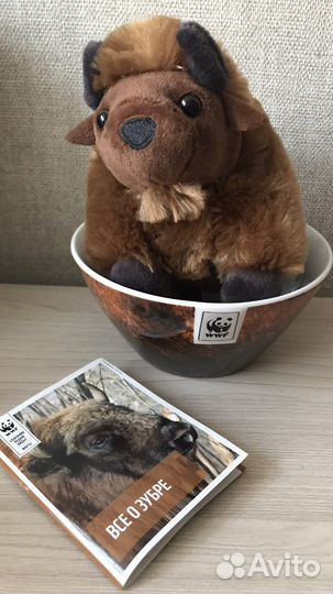 Игрушка Зубр в пиале(новая)