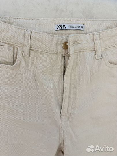 Джинсы zara mom fit 38