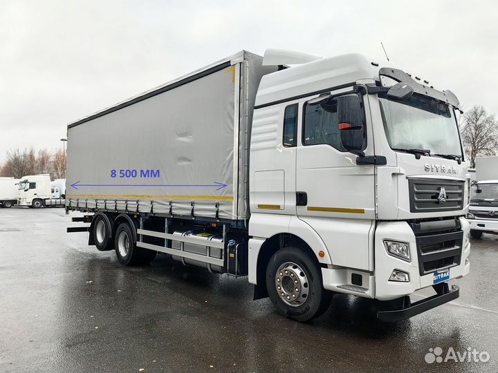 Тентованный грузовик Автомеханический завод на SITRAK C7H, 2024