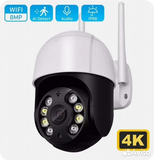 Wi-Fi Камера наблюдения 8 Мп Новая