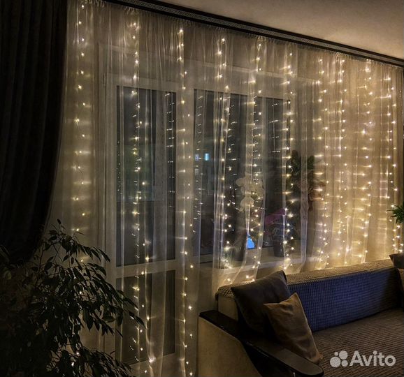 Гирлянда штора