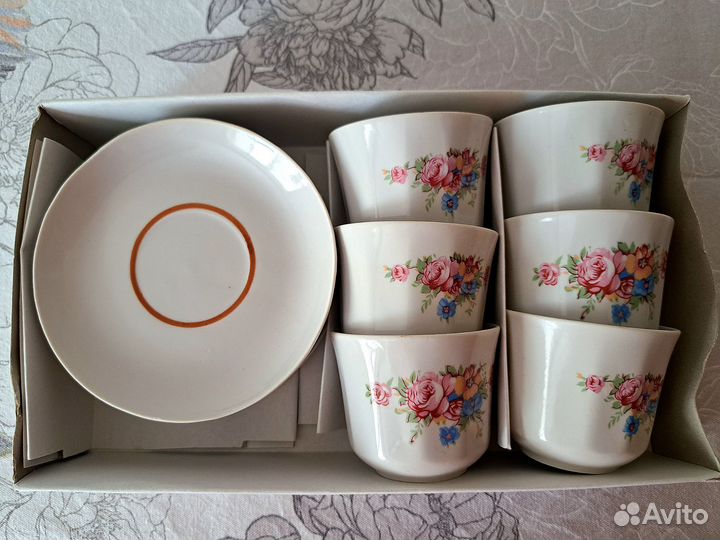 Кофейный сервиз ретро (СССР) на 6 персон