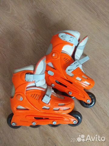 Роликовые коньки детские раздвижные 30-33 разм