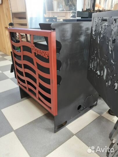 Печь банная Барыня + бак 70 л.нерж в комплекте