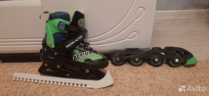 Роликовые коньки детские раздвижные